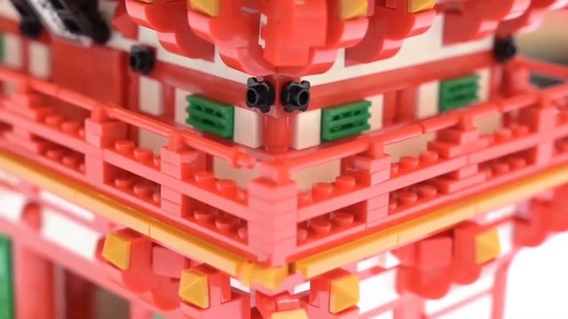 3д Конструктор Архитектура Храм Киёмидзу-дэра THE Niomon Gate of KYOTO 2409 шт Wange 6212 смотреть онлайн