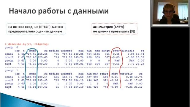 t-критерий для зависимых выборок в R - 2 смотреть онлайн