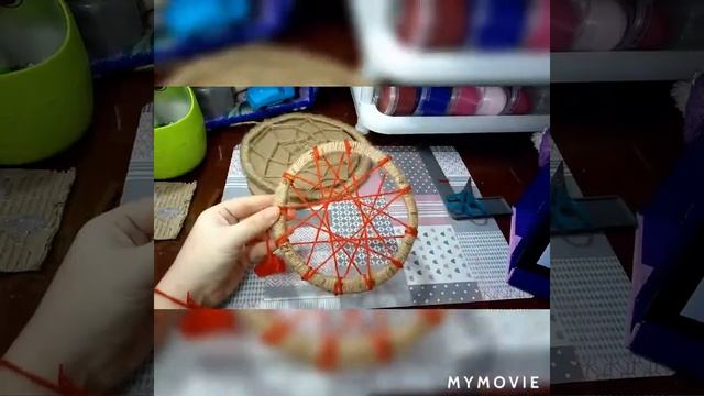 CRAFT IDEA. DIY. Мой первый ловец снов из джута (шпагат) старых ниток поделки подарки своими руками смотреть онлайн