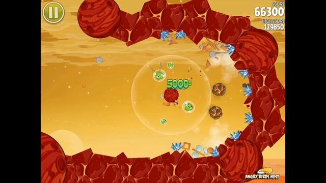 Angry Birds Space E-13 Red Planet Golden Eggsteroid Egg 13 (E-R3) | Opportunity | Walkthrough смотреть онлайн