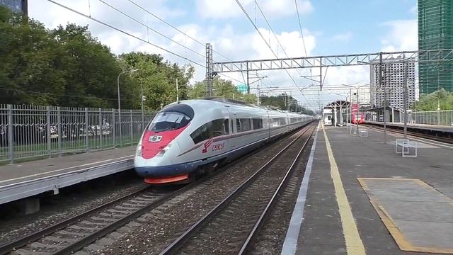 Электропоезд ЭВС1-15/ЭВС1-17 "Сапсан" (ТЧ-10) высокоскоростной поезд №762А Санкт-Петербург - Москва. смотреть онлайн