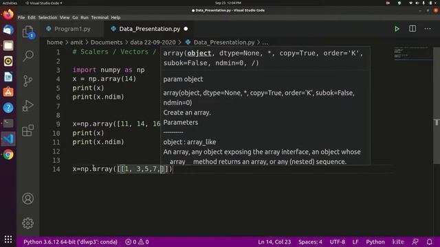 Scalars Vectors Matrices 3D Tensors Python Machine and Deep Learning смотреть онлайн