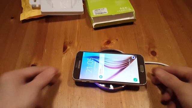 Обзор беспроводной зарядки Samsung EP-PG920I с aliexpress