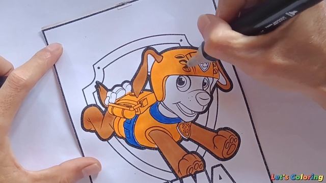 Fun Coloring Paw Patrol - Zuma | Let's Coloring смотреть онлайн
