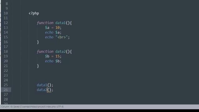 PHP Fundamentals Tutorial-23 (Variable Scope) смотреть онлайн
