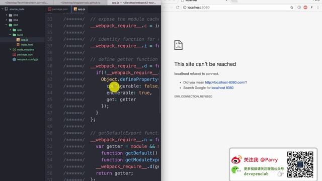 Webpack 2 视频教程 #007 - 配置 WDS 进行浏览器自动刷新 смотреть онлайн
