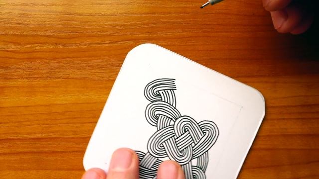 Drawing Tangle Pattern - Zentangle Art