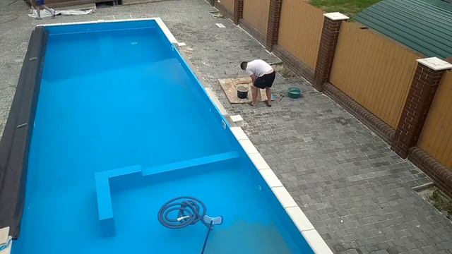 Копенговый камень . Процесс укладки от А до Я . Отделка полипропиленового бассейна бордюрным камнем смотреть онлайн