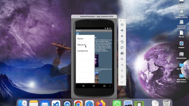 How To Create Popup Sidebar In MIT App Inventor | App Demo