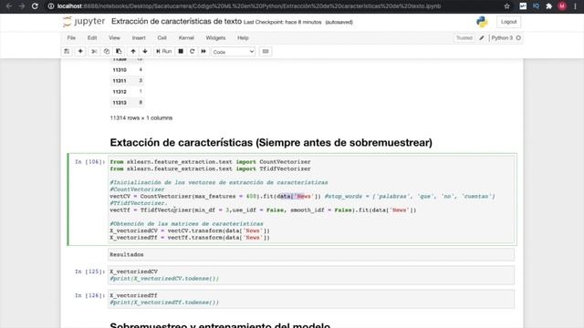 Extraccion de caracteristicas de texto (NLP) - #8 Machine Learning en Python смотреть онлайн