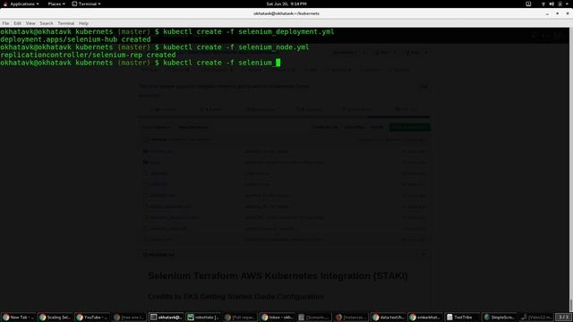 Selenium Terraform AWS Kubernetes Integration смотреть онлайн