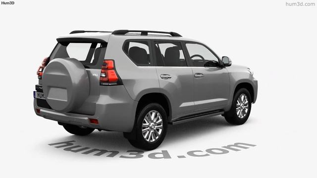 Toyota Land Cruiser Prado 5-door VX AU spec 2017 3D model by Hum3D.com смотреть онлайн
