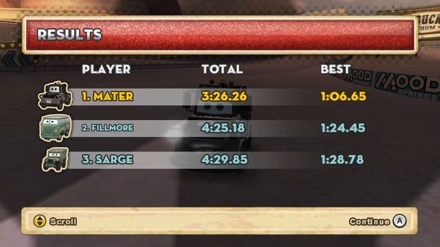 Cars Mater-National Wii - Mater Gameplay (Dolphin)