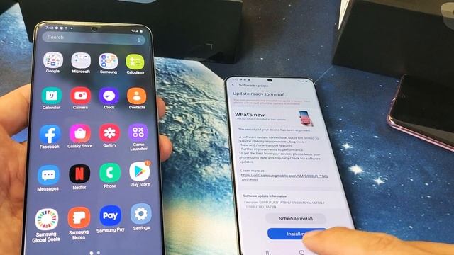 Galaxy S20/S20+ : How to Update Software/Firmware смотреть онлайн