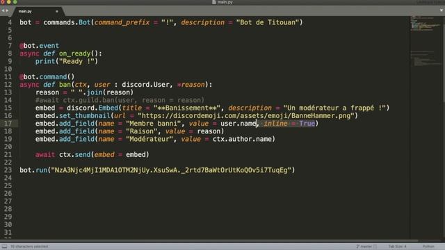#8 Créer un bot discord ! Python (les Embeds) смотреть онлайн