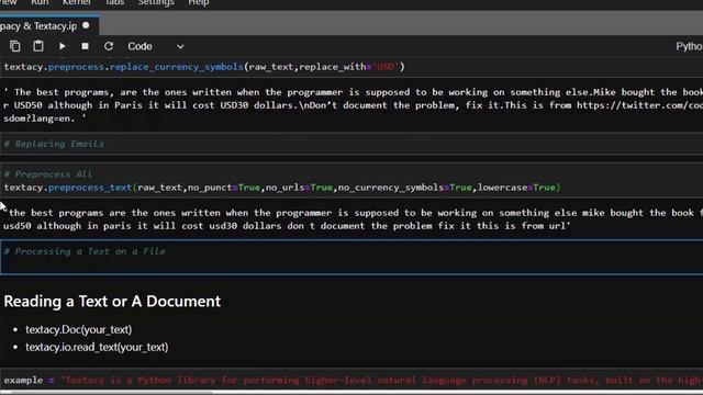 TextaCy Python Tutorial - Intro and Text Preprocessing смотреть онлайн