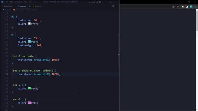 Animation On Scroll | HTML CSS & Javascript смотреть онлайн