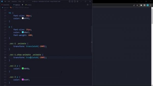 Animation On Scroll | HTML CSS & Javascript