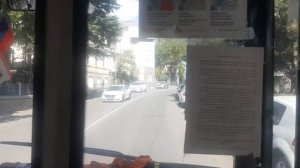 Ялтинский Троллейбус из Пионерская ул. до Троллейбусная Станция 21авг.2021г. Крым