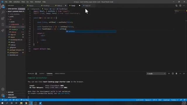 Making a Product Landing Page In React || React + Bootstrap смотреть онлайн