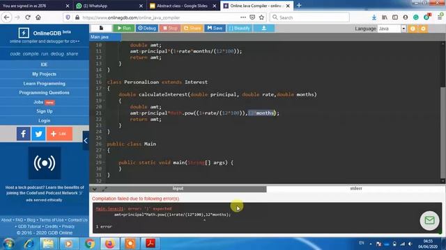 Basics of JAVA-abstract class, Lecture-3 смотреть онлайн