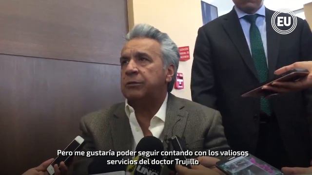 El presidente Lenín Moreno visita a Julio César Trujillo en casa de salud смотреть онлайн