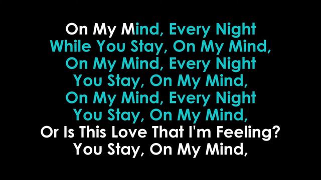 On My Mind karaoke Disciples смотреть онлайн