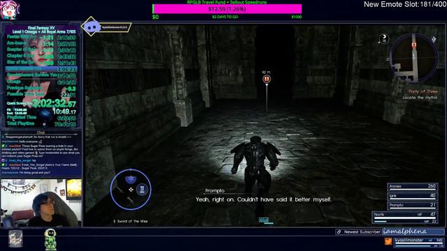 Final Fantasy XV Level 1 ARA + Omega RTA WR (2/7/19) : 6:05:04.75 смотреть онлайн
