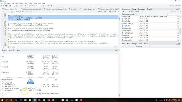 17.3 - The Logit and Probit Models and their Marginal Effects (Example in R) смотреть онлайн