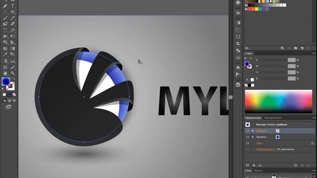 Применение стилей графики в Adobe Illustrator