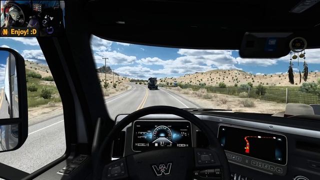 Western Star 57x w/ DD15 | Salmon - Jackpot | ATS Gameplay 4K + wheel cam смотреть онлайн