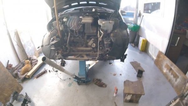 How to remove a Mercedes A class engine/Как снять двигатель Mercedes A class