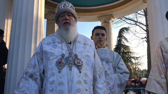 Великое освящение воды в Свято-Успенском Одесском мужском монастыре смотреть онлайн