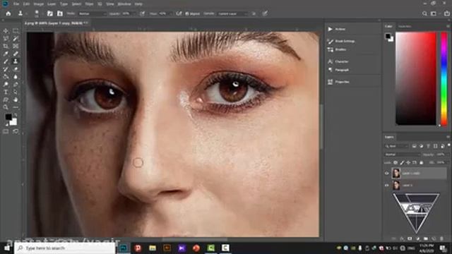 روتوش صورت در فوتوشاپ#فوتوشوب #فتوشاپ #عکس смотреть онлайн