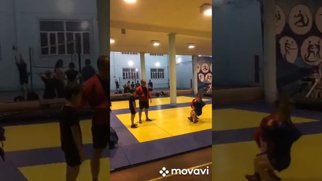 тренировка по самбо, дети, фрагмент, тренер Потапов Денис смотреть онлайн