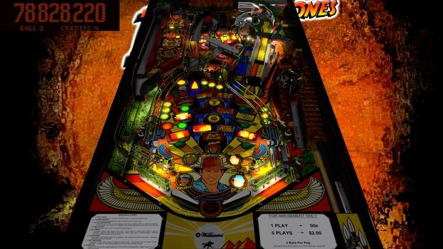 Indiana Jones The Pinball Adventure (MOD) VPX смотреть онлайн