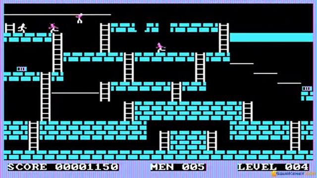 Lode Runner gameplay (PC Game, 1983) смотреть онлайн