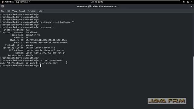 How to clear or reset hostnames using hostnamectl command in Oracle Linux 8 смотреть онлайн