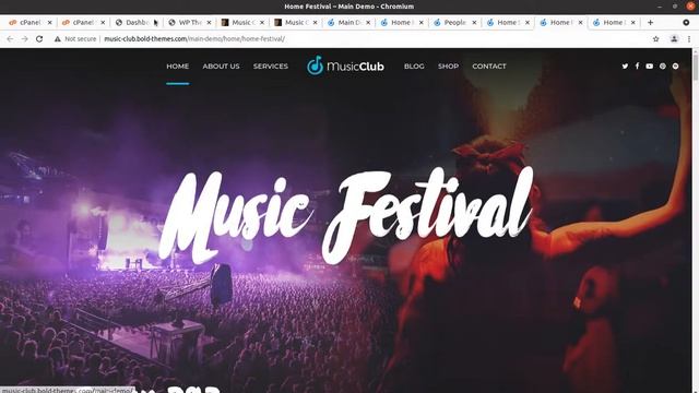 Band & DJ Website | Modern Theme for Singer Artist | Music Club WordPress Theme смотреть онлайн