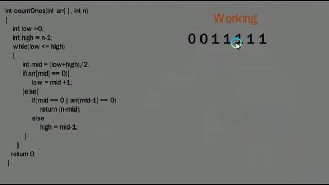 Q2. Count 1's In A Binary Sorted Array | First Searching Challenge | GFG Problem || смотреть онлайн