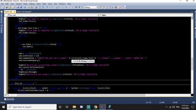 Basic VB.NET to MySQL (SELECT/INSERT/UPDATE/DELETE) смотреть онлайн