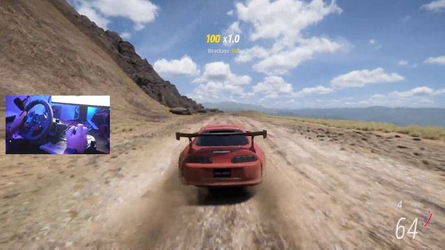 1100 HP Toyota Supra 1995 | Forza Horizon 5 | Logitech G29 смотреть онлайн