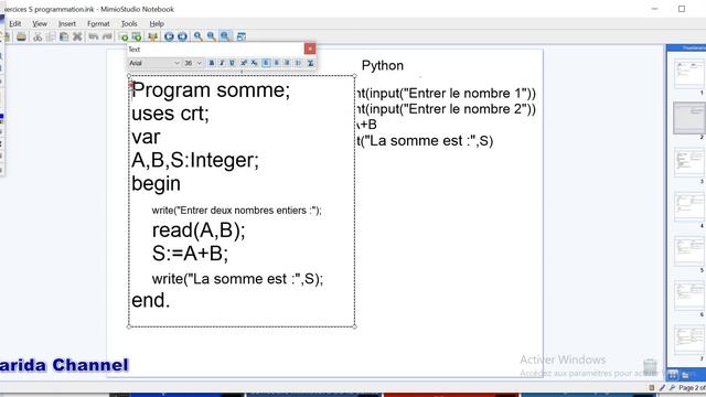 #2 programme somme en python et pascal plus l'exécution #python #pascal смотреть онлайн