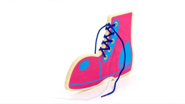 Шнуровка Ботинок Алатойс (Alatoys) - развивающие деревянные игрушки