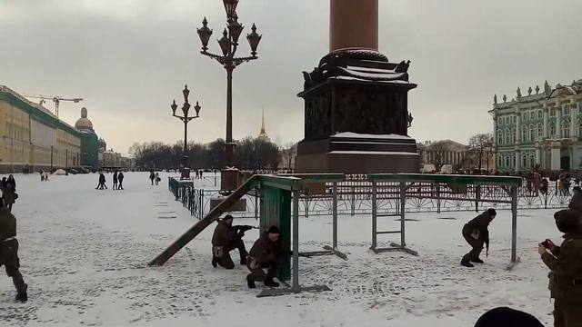День защитника Отечества на Дворцовой площади смотреть онлайн