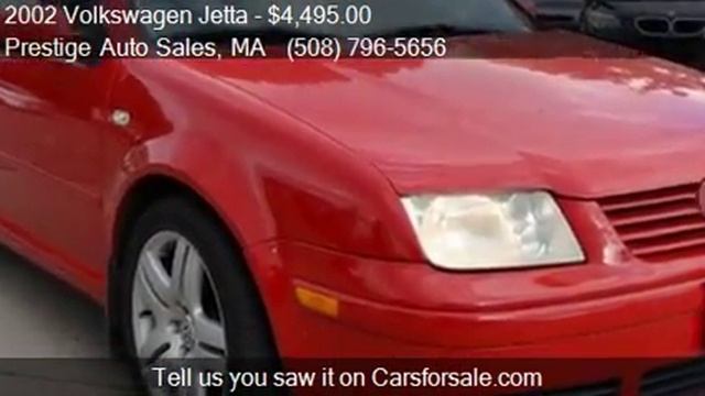 2002 Volkswagen Jetta GLS 1.8T 4dr Sedan For Sale In Worcest