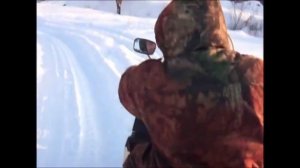 Cамодельный снегоход Урал.