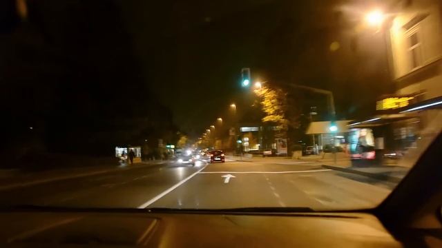 Driving through the city at night смотреть онлайн