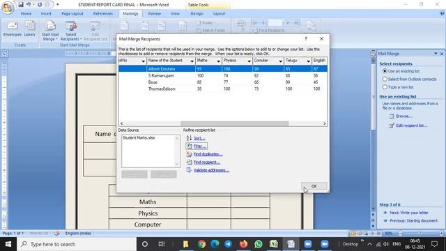 45 Days :Day 7: MS WORD (Part-4) : MAIL MERGE IN TELUGU смотреть онлайн