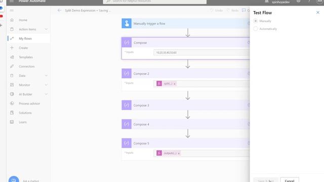 Power Automate - Split, First, Last, Iterate All & access particular values from a set of values смотреть онлайн